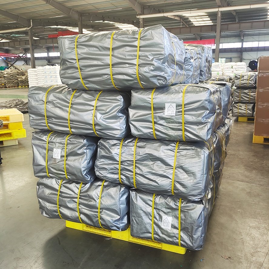 Multi-Use Waterproof Heavy-Duty Protection Coverage Tarp 10mil Silver Poly Tarp for Construction Truck Boat Lumber Tarps