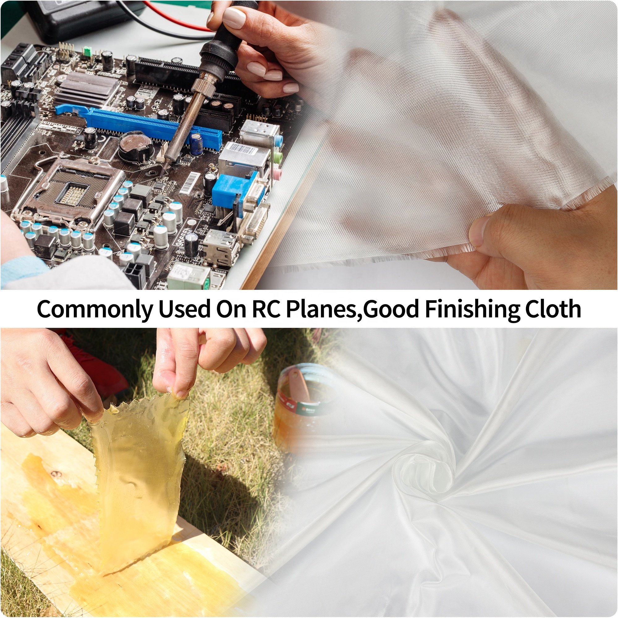 China Manufacture High Quality High Temperature Resistance Plain Weave Fiberglass Cloth for Wooden Houses