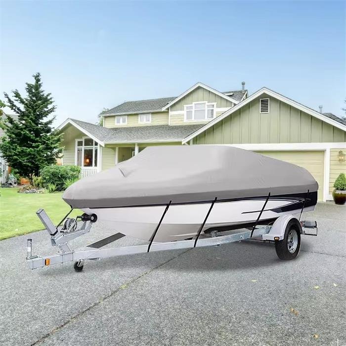 Factory Customized Waterproof 600D Boat Cover Suitable for Fishing Boats Dustproof Waterproof Boat Cover