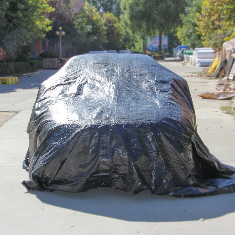 Green PE Tarpaulin Covers Waterproof Car Cover Poly Tarp Sheet