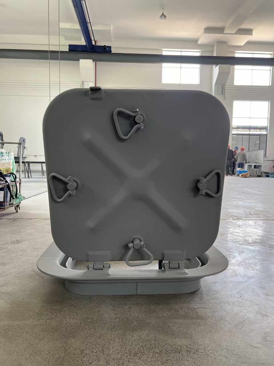 12V Steel Deck Hatch Cover for Marine Applications Embedded Watertight Hollow Sound-Proof Piston