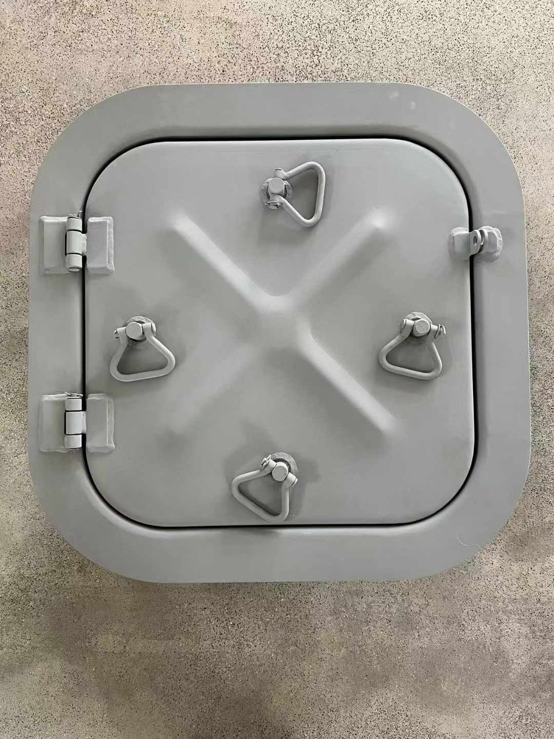 12V Steel Deck Hatch Cover for Marine Applications Embedded Watertight Hollow Sound-Proof Piston
