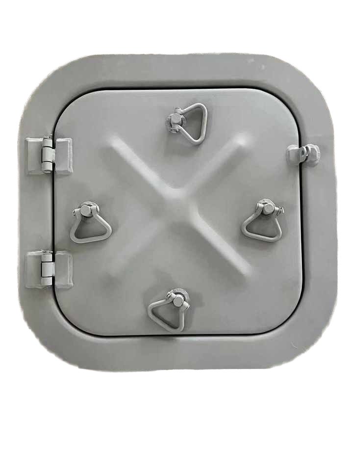 12V Steel Deck Hatch Cover for Marine Applications Embedded Watertight Hollow Sound-Proof Piston