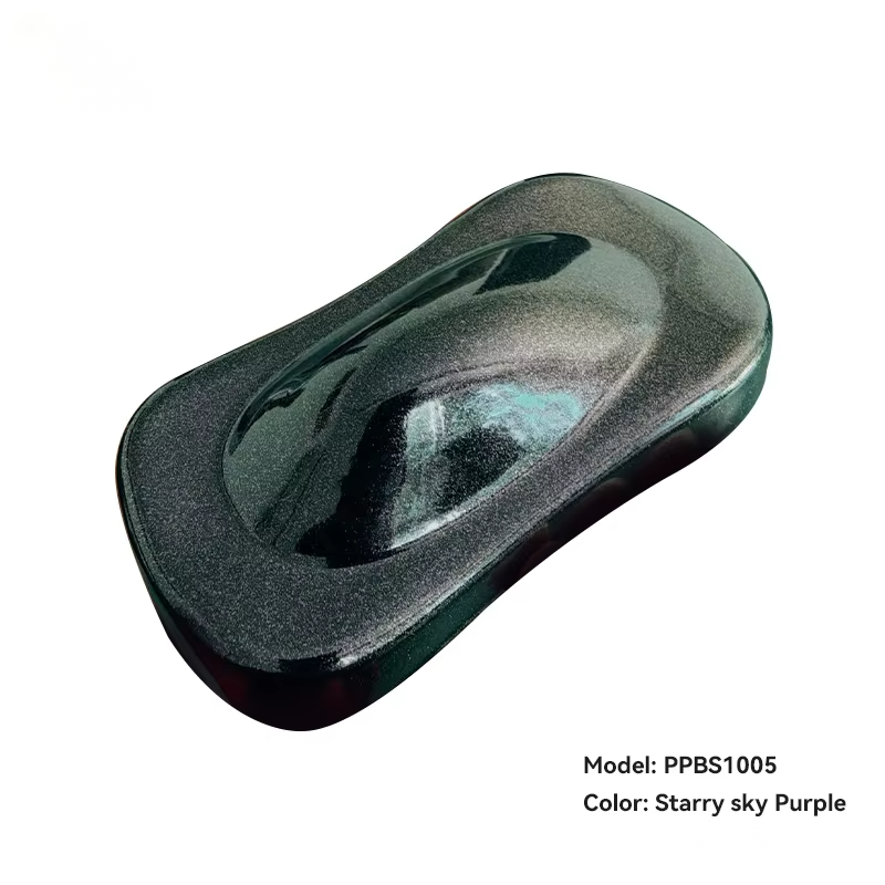 Eco Friendly Antibacterial Starry Sky Purple Powder Coatings Automotive Paint Electrostatic Spraying Powder Coating