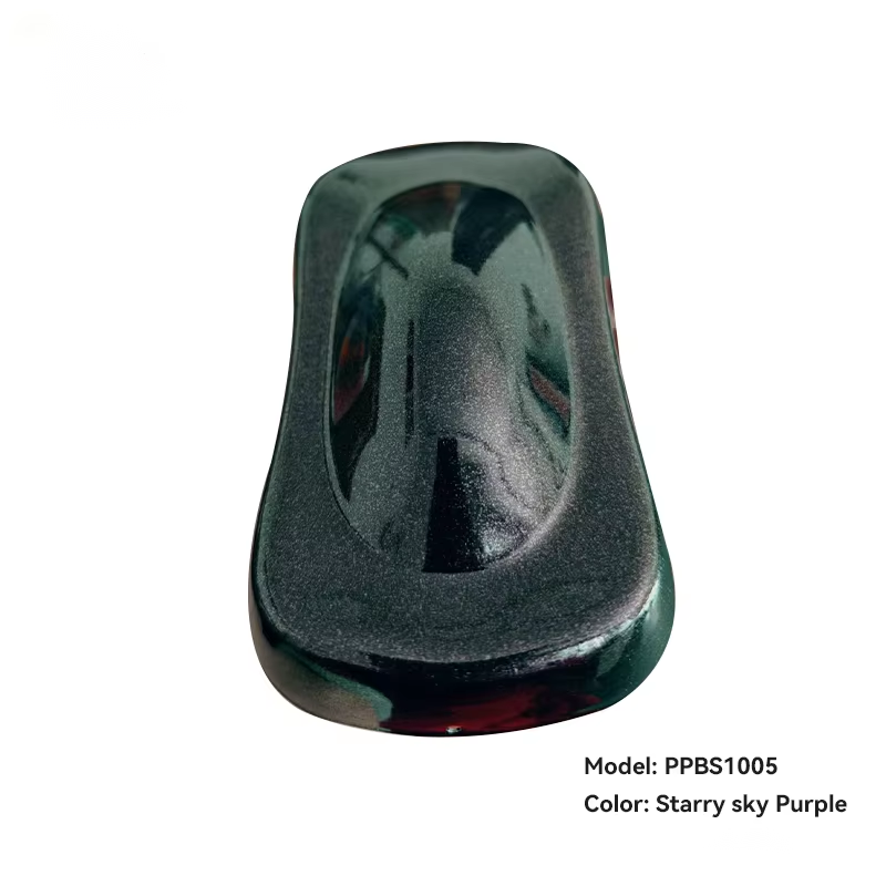 Eco Friendly Antibacterial Starry Sky Purple Powder Coatings Automotive Paint Electrostatic Spraying Powder Coating