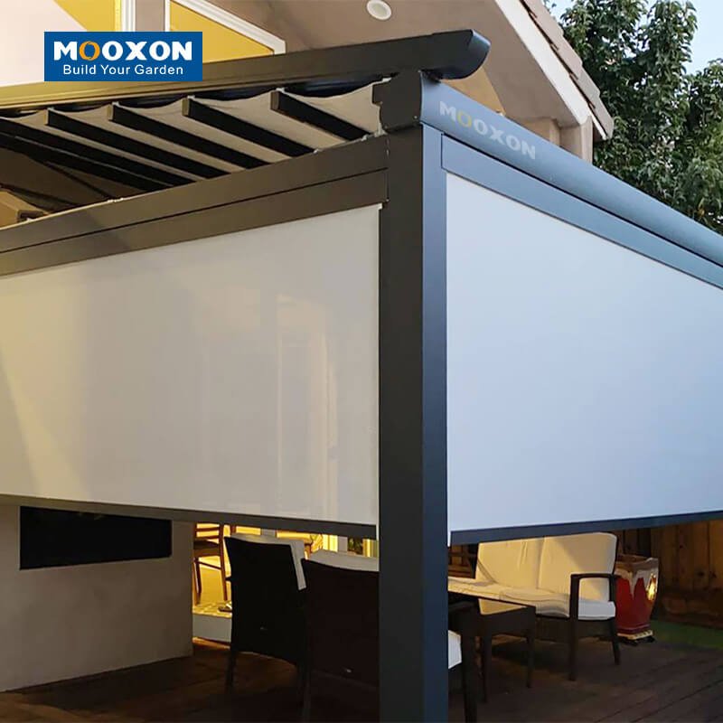 Mooxon Controllable Luxury Outdoor Retractable Pergola - Create Your Outdoor Garden Pergola