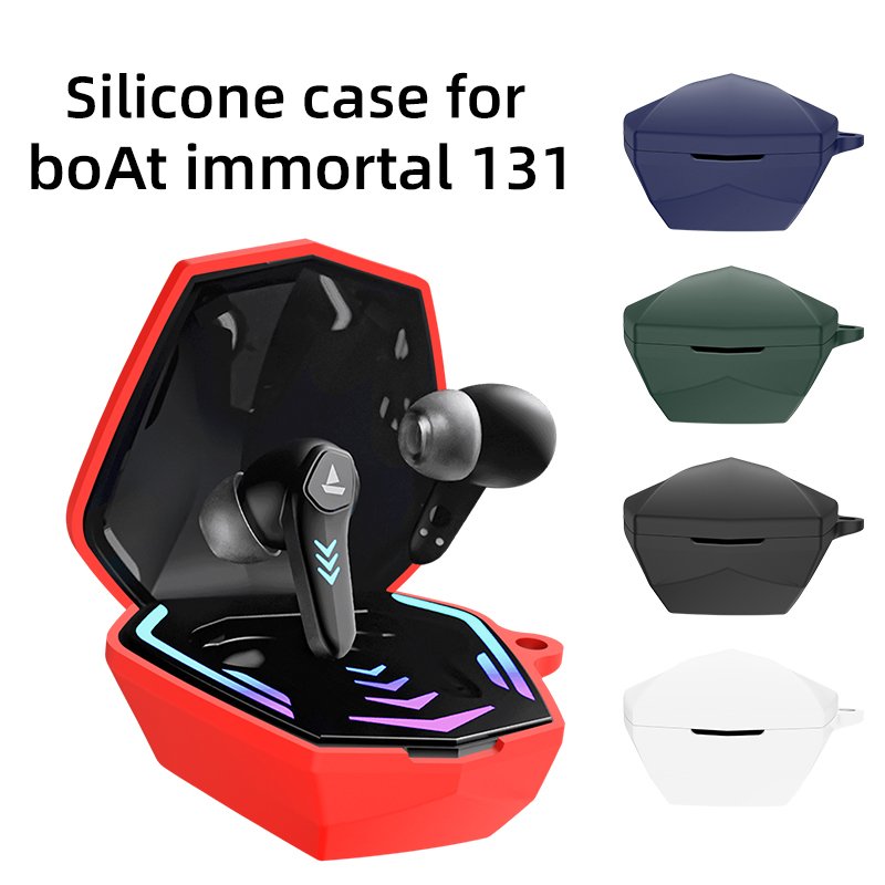 Colorful Simple Shockproof Soft Thin Silicone Protective Case for BoAt Immortal 131