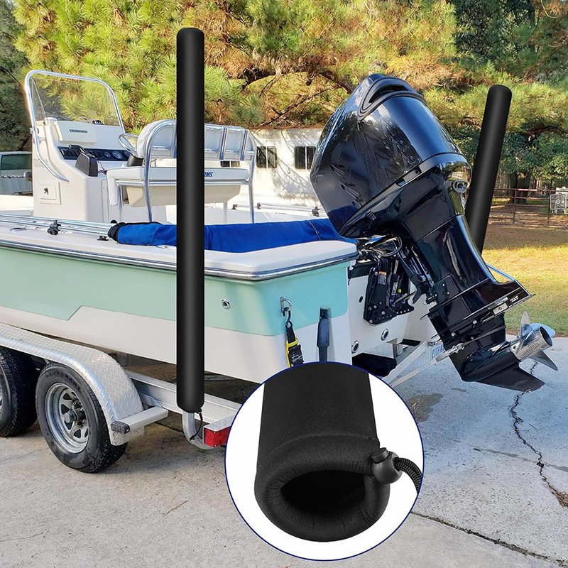 4mm Neoprene Custom logo Anti-friction Boat Trailer Guide Pole Pad Easy to Install Durable Boat Trailer Guide Protective Cover