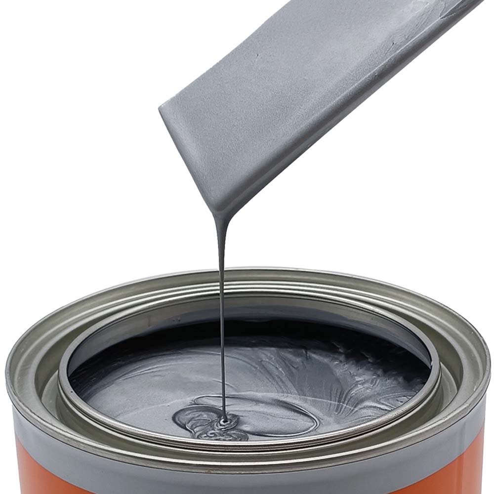 Extra Fine Aluminum 1K Silver Paint Metallic Car Refinish Coat Medium Coarse Auto Body Repair for Metal Plastic Surface