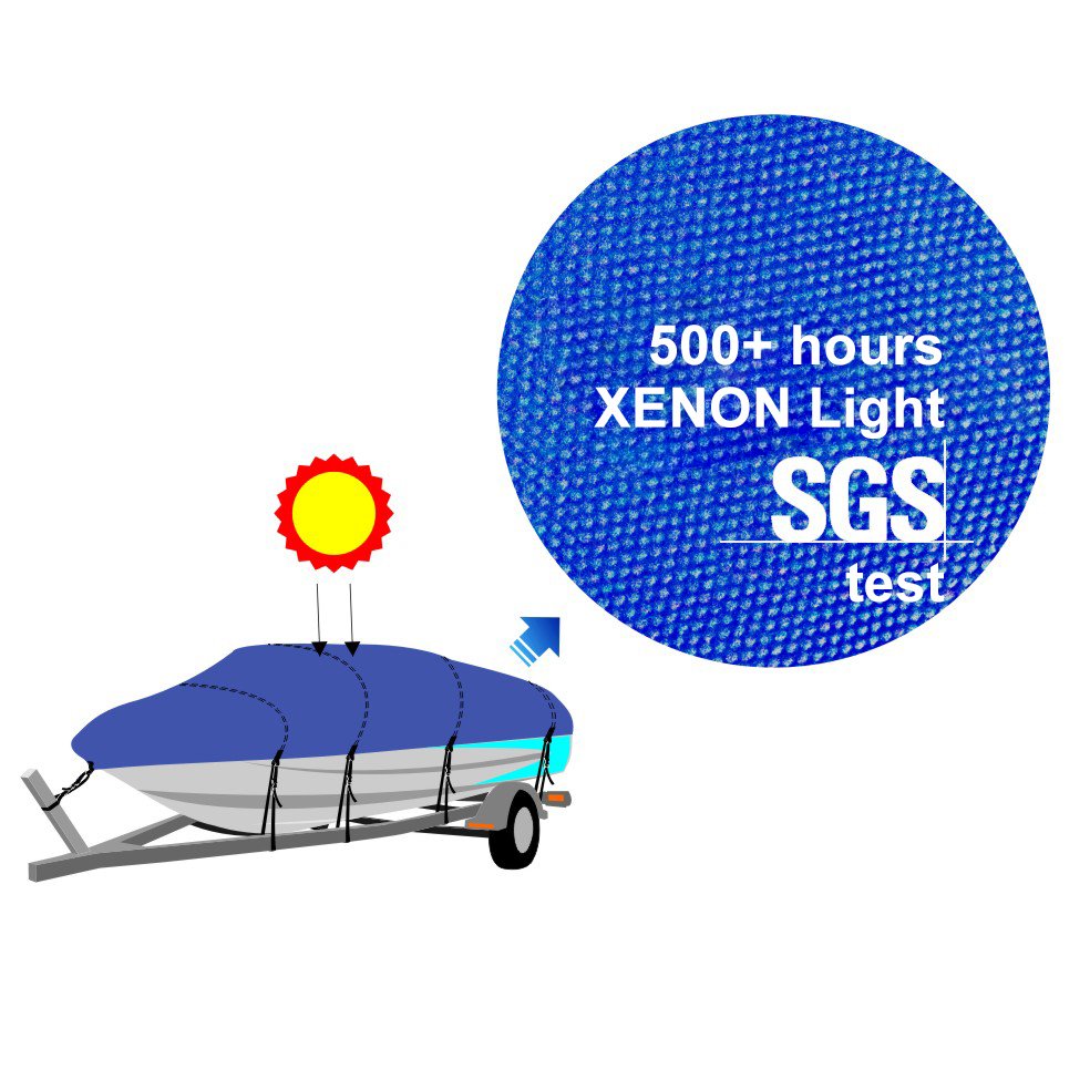 NHCX 14 Years Factory 600D Solution Dyed Boat Cover Waterproof Customize Various Ship Models Boat Cover
