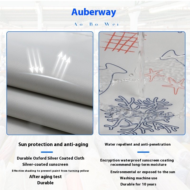 Wholesale Silver-Coated Oxford Cloth Storage Bag Fully Automatic Waterproof Sun-Protected Washing Machine Cover Neutral Dust