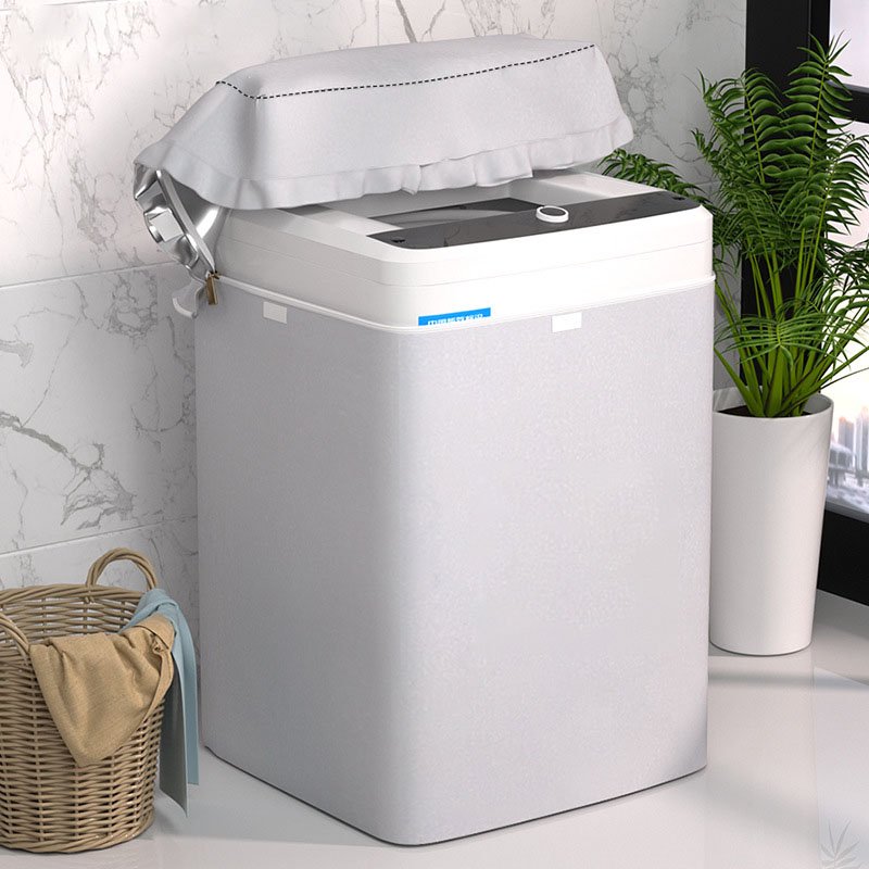 Wholesale Silver-Coated Oxford Cloth Storage Bag Fully Automatic Waterproof Sun-Protected Washing Machine Cover Neutral Dust