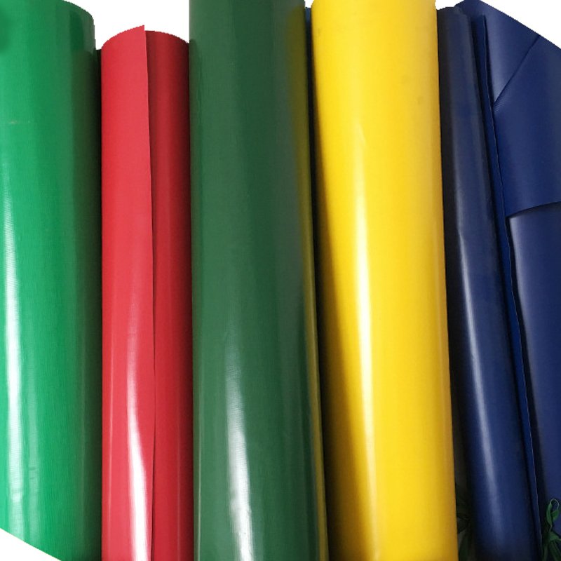 PVC Tarpaulin Manufacturer 650gsm Waterproof Heavy Duty Reinforced Edge Aluminum Grommets PVC HDPE Tarpaulin for Tent