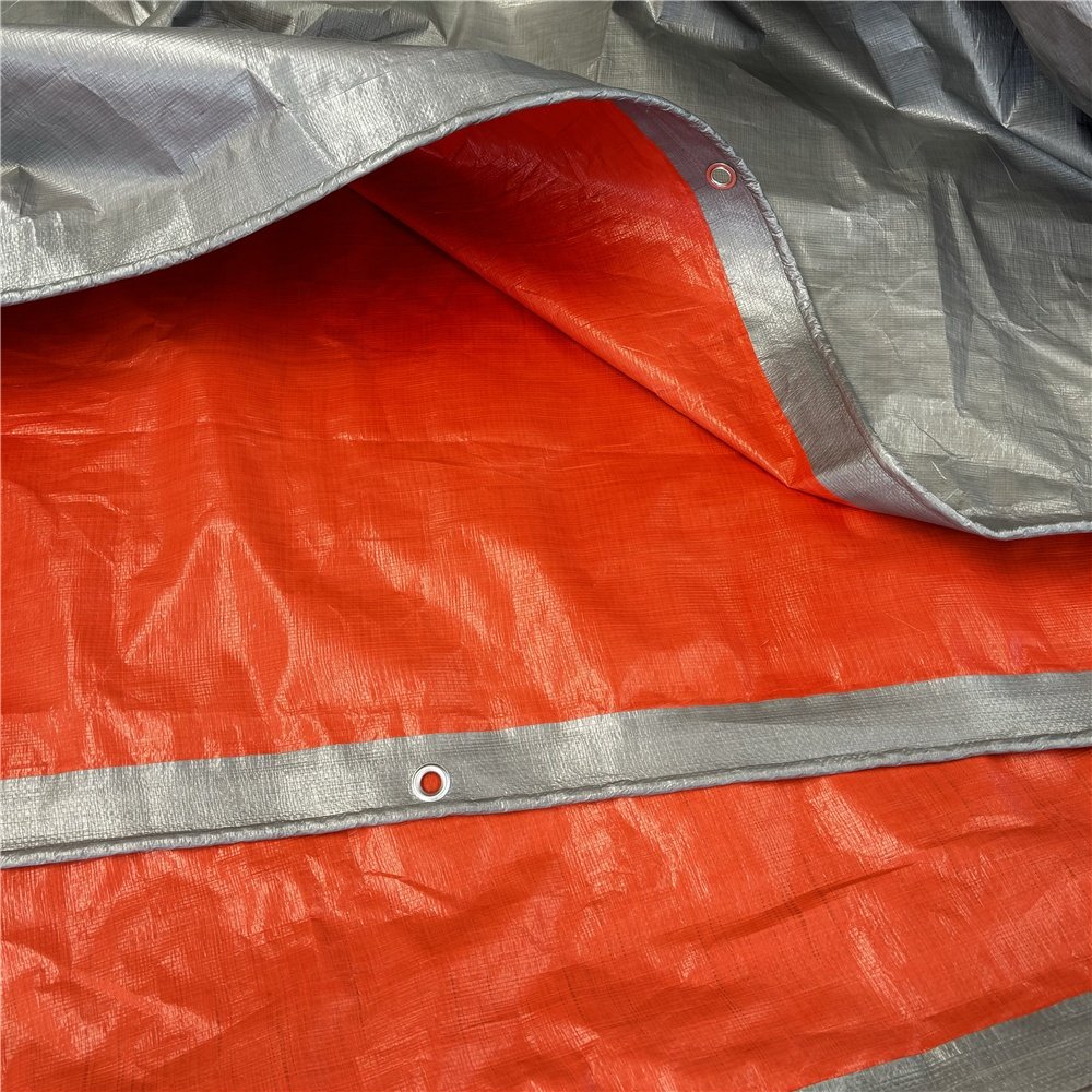 Super Heavy Duty Waterproof Tarpaulin PE Vinyl Coated Fabric Smoke Tarp for Flatbed Truck