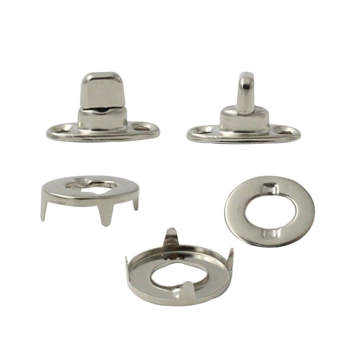 Fishing Boat Covers Brass Accessories Marine Spare Parts Twist-Lock Fastener Cloth-to-Cloth Set (Stainless Steel)