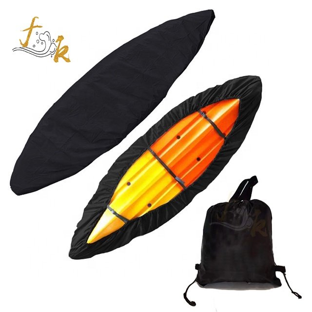 Black Kayak Boat Cover Canoe Waterproof Dust Cover High Quality Durable Oxford Fabric in Different Sizes