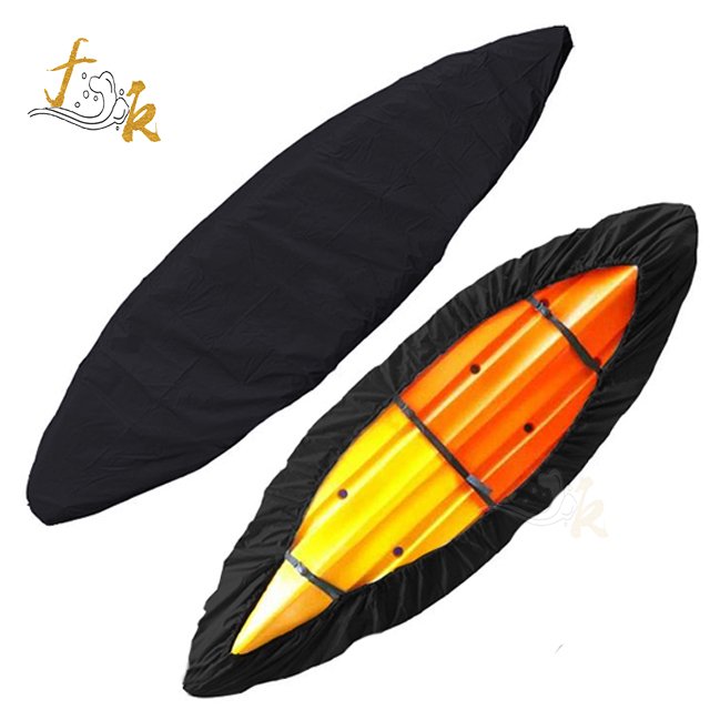 Black Kayak Boat Cover Canoe Waterproof Dust Cover High Quality Durable Oxford Fabric in Different Sizes
