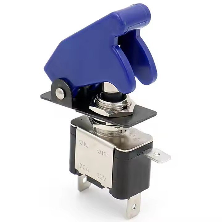 Heavy Duty Toggle Switch 20A 3 Pin on OFF 12V Toggle Switch with Light LED Red & Cover for Automotive Cars Trucks Boats