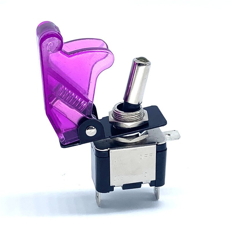 Heavy Duty Toggle Switch 20A 3 Pin on OFF 12V Toggle Switch with Light LED Red & Cover for Automotive Cars Trucks Boats