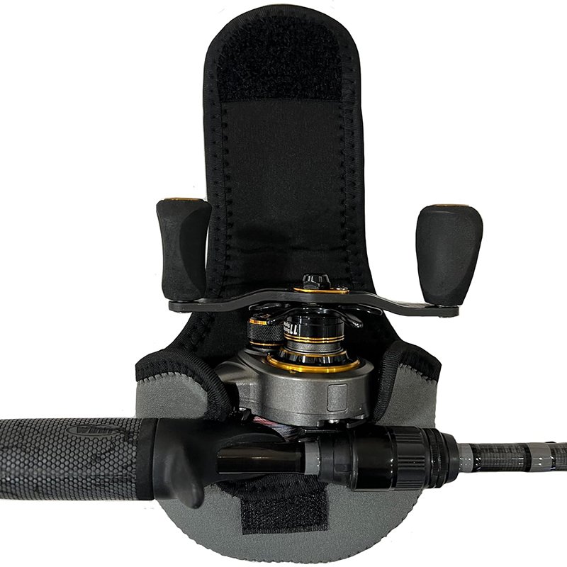 Durable and Elastic Neoprenefor Pressure Buffer Reel Cover Customized LOGO Spinning Protective Fishing Reel Pouch Bag