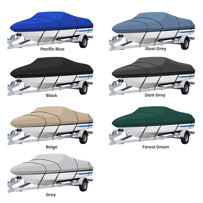 Universal Waterproof Ski Marine Trailerable V-Hull Protect Boat Dust Covers