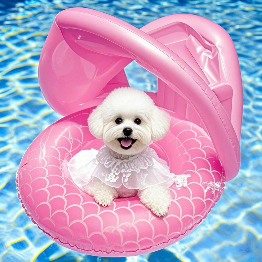 JXANRY Eco-Friendly Inflatable Life Jacket Pet Dog Swimming Toy for Teddy Pomeranian Bichon Bulldog Small Dogs Summer Water Play