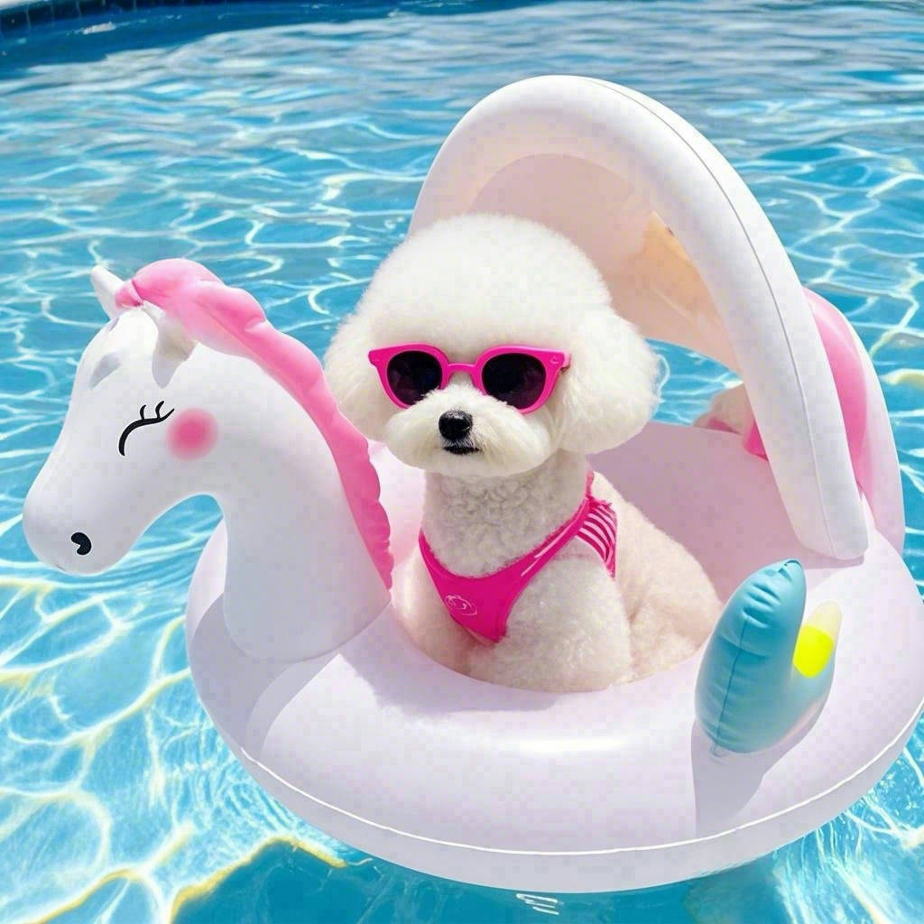 JXANRY Eco-Friendly Inflatable Life Jacket Pet Dog Swimming Toy for Teddy Pomeranian Bichon Bulldog Small Dogs Summer Water Play