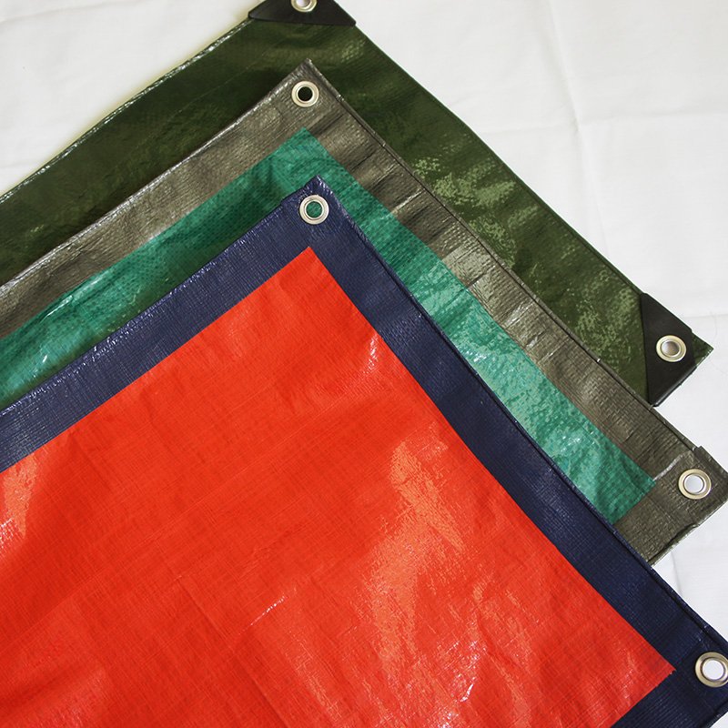 Heavy Duty Canvas Tarp Pe Tarpaulin,Rot, Rip Tear Proof Boat Tarps Covers with Grommets and Reinforced Edges From China Factory