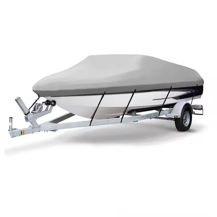 HOMFUL 2 Pcs Set Boat Accessories Boat Cover Support Poles and Waterproof Boat Cover