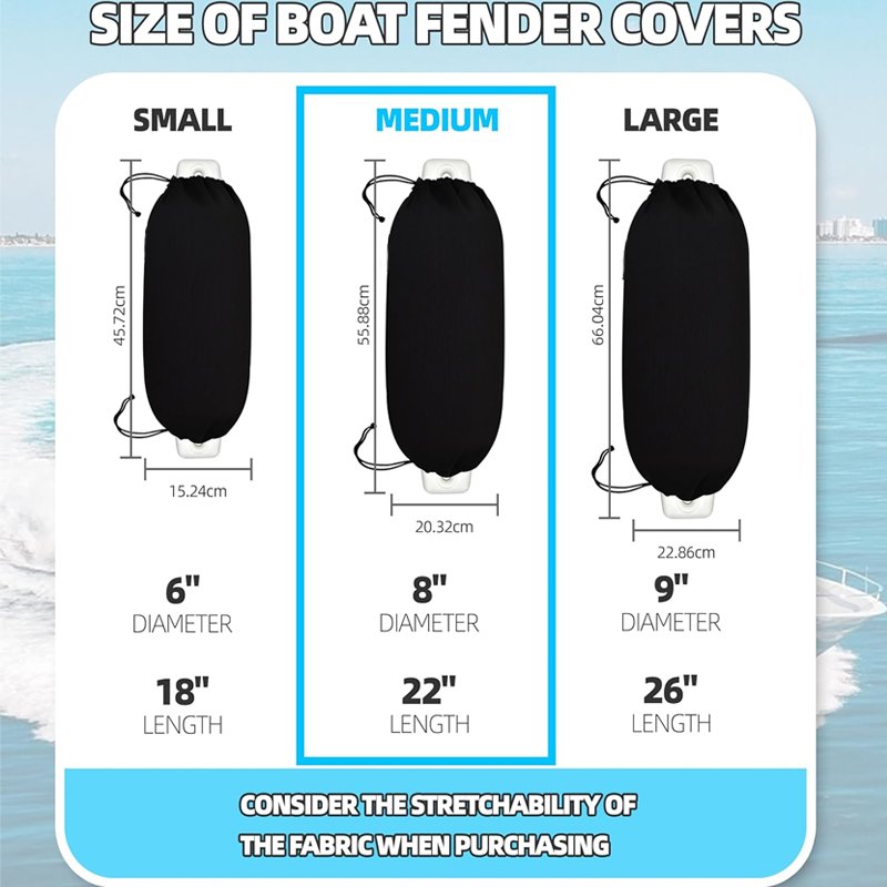 OEM High Quality Soft Multi Specification Boat Fender Cover Marine Accessories
