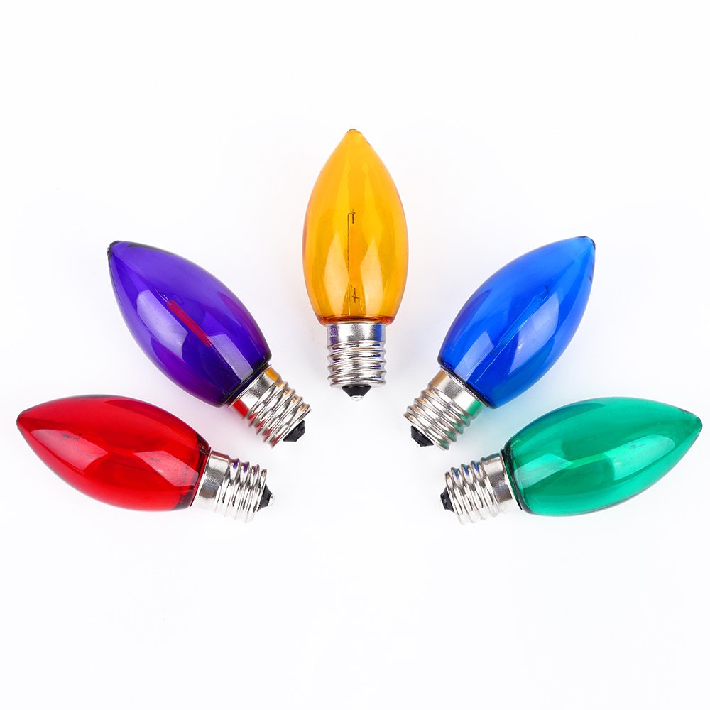 Wholesale High Quality Commercial Lighting Warm White C9 Bulb Led Christmas Lights Strawberry Surface Waterproof Cover Luminous