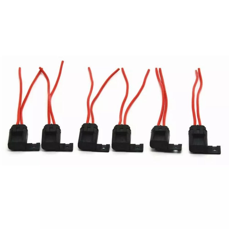 Standard Inline Fuse Holder Waterproof Blade Style ATO/ATC Holder Wiring Harness with Cover for Automotive UL1015/1007 10-22AWG