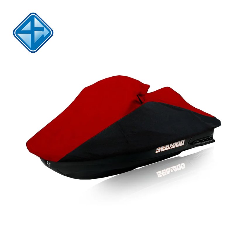 Black & Grey Boat Cover PWC Seadoo Cover Waterproof and Uv Resisting Jet Ski Cover for Marine