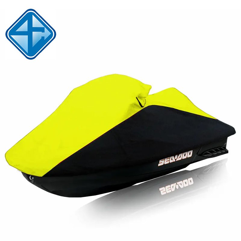 Black & Grey Boat Cover PWC Seadoo Cover Waterproof and Uv Resisting Jet Ski Cover for Marine