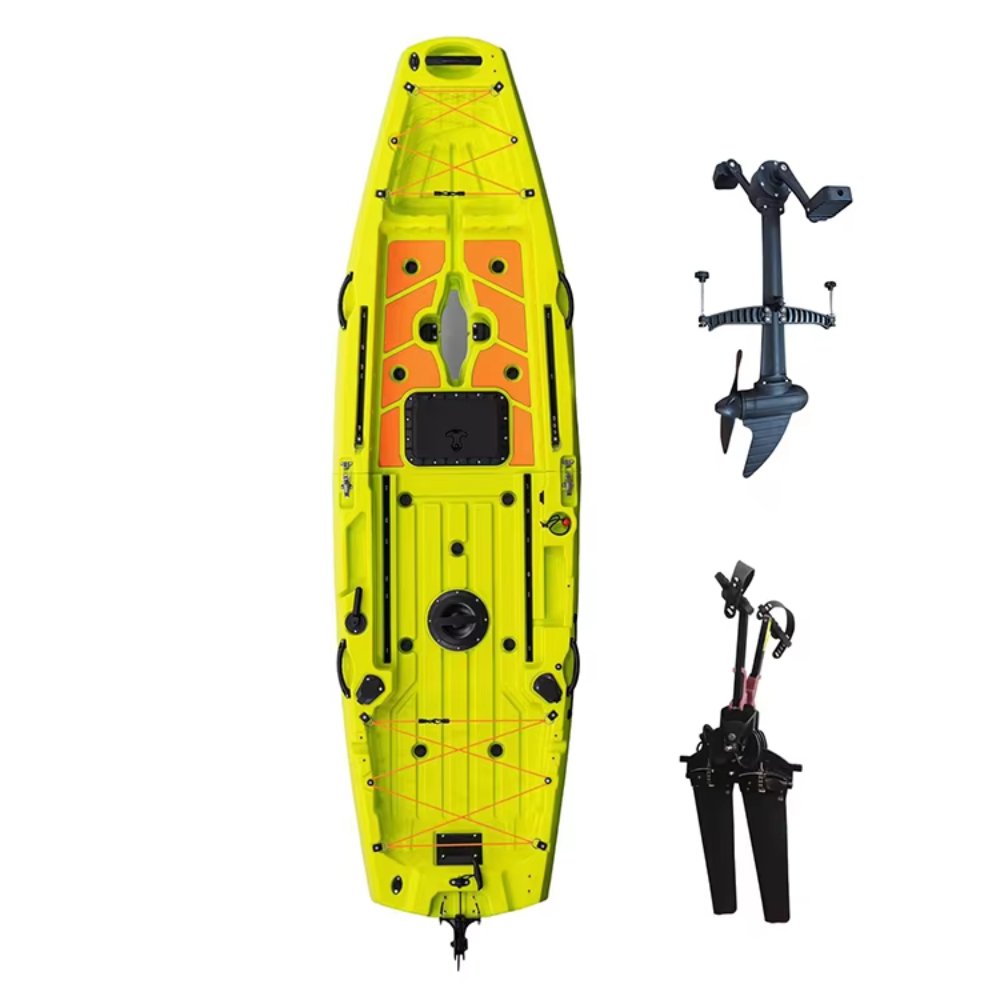 CNWAGNER Lightweight Replacement PVC Fin Drive System Durable Plastic Kayak Foot Pedal Propeller Marine Accessories for Surfing