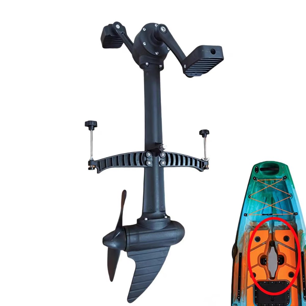 CNWAGNER Lightweight Replacement PVC Fin Drive System Durable Plastic Kayak Foot Pedal Propeller Marine Accessories for Surfing