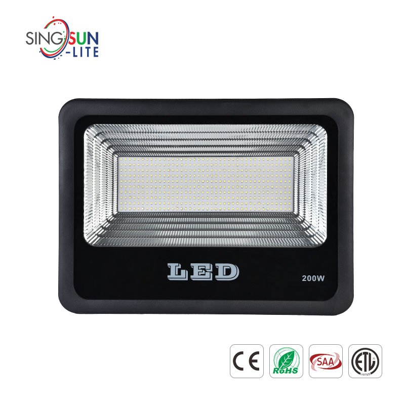 Waterproof Reflector Die Casting with Tempered Glass Cover 30w 50 Watts 100w 150w 200w 300w Rechargeable Led Flood Light