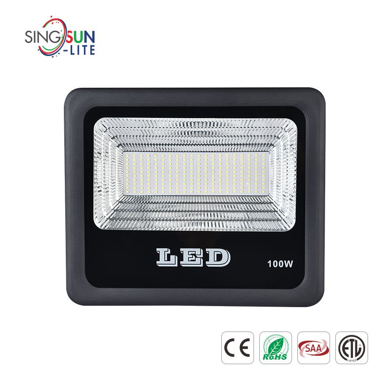 Waterproof Reflector Die Casting with Tempered Glass Cover 30w 50 Watts 100w 150w 200w 300w Rechargeable Led Flood Light