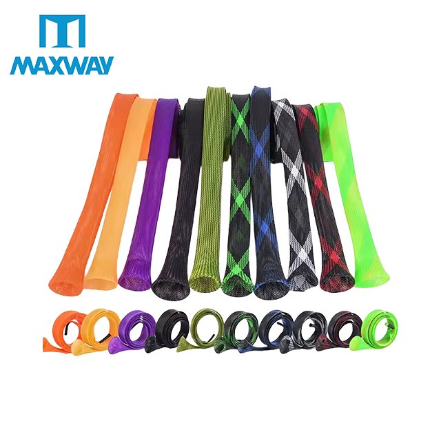 Fishing Pole Sleeve Fishing Rod Protector Tools Expandable Braided Fishing Rod Cover Rod Sock