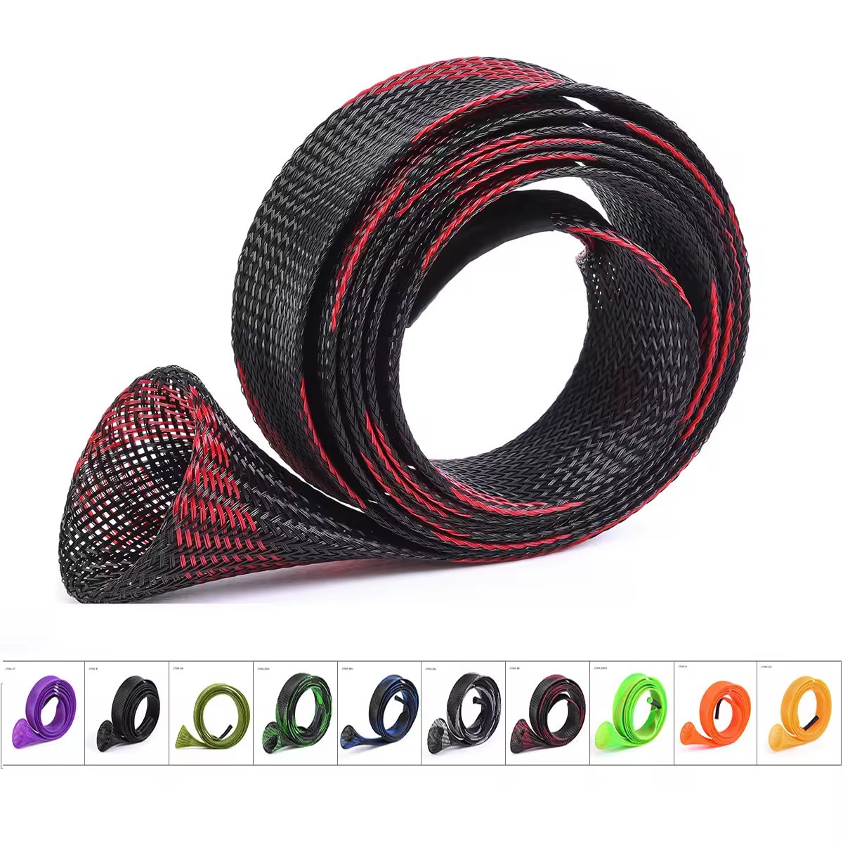 Fishing Pole Sleeve Fishing Rod Protector Tools Expandable Braided Fishing Rod Cover Rod Sock