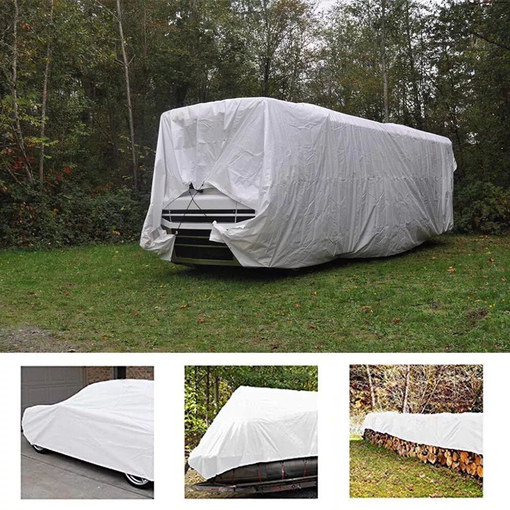 PE Heavy Duty Tarpaulin Waterproof Outdoor Canopy Shade Cover Poly Boat Tent Anti-UV Coating Woven Warp Knitted Stretch Use Cars