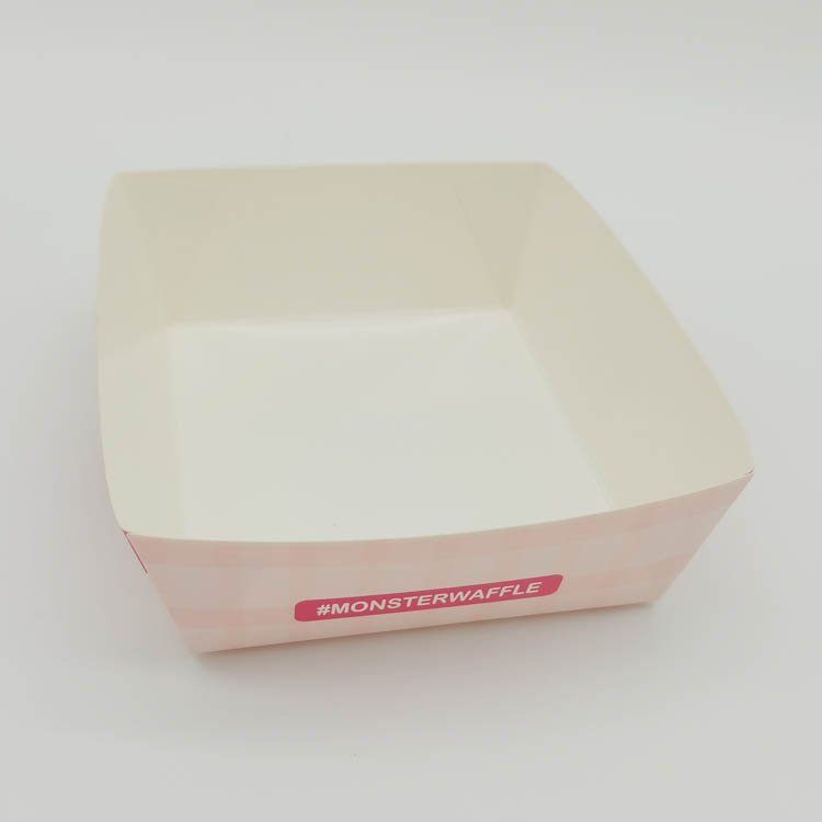 Disposable Kraft Containers Food Tray Boat Tray Cardboard Food Carriers Chips Snacks Takeaway Kraft Paper Tray