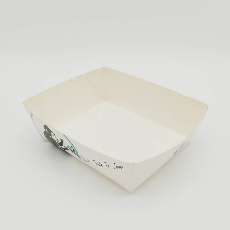 Disposable Kraft Containers Food Tray Boat Tray Cardboard Food Carriers Chips Snacks Takeaway Kraft Paper Tray