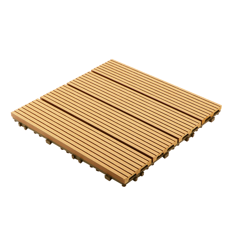 Fast Delivery Vertical Grain 20mm 25 mm 30mm WPC Waterproof Wooden Laminated Flooring Outdoor Plastic Deck Floor Covering