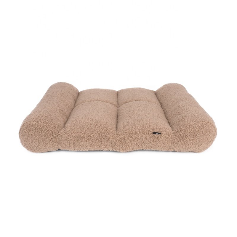 LS Peppy Buddies 2023 New Design Dog Mattress With Double Dog Pillows Sherpa Dog Sofa Beds