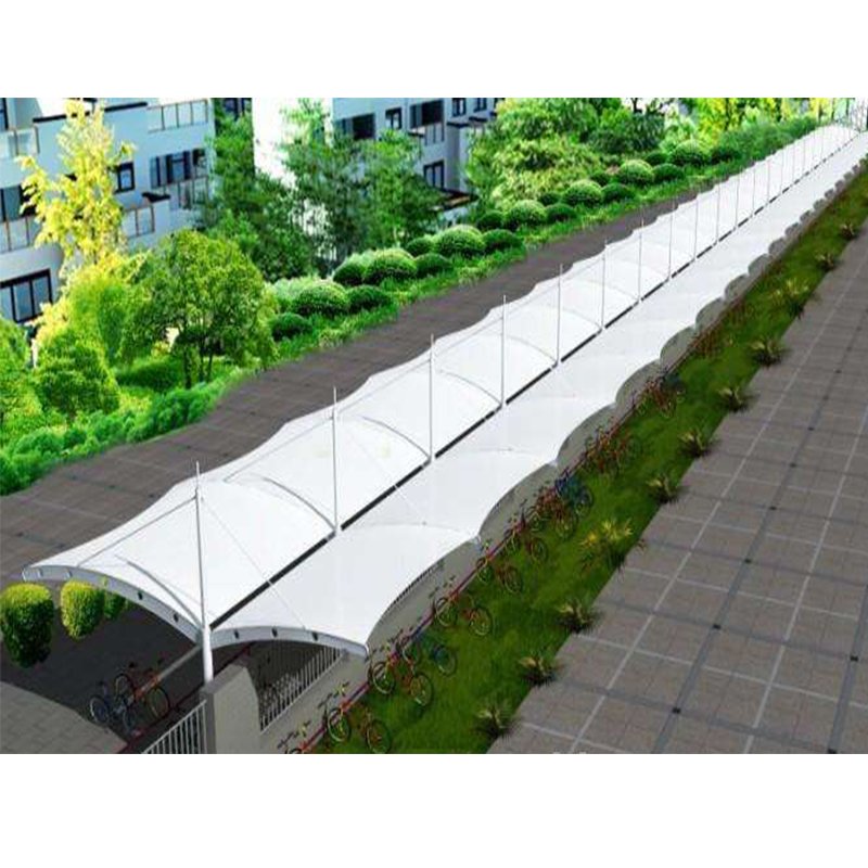 Customization PVC/PVDF Waterproof Self-cleaning Tensioning Structure Car Parking Shed Shade Canopy