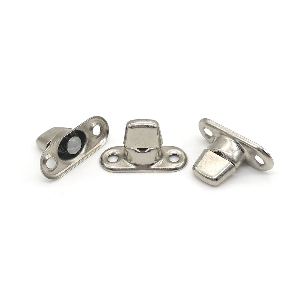 Fastener Double-High 2-Hole Screw Stud (Nickel-Plated Brass) Marine Yacht Screw Base Snaps Turn Button Boat Cover Canvas Snap
