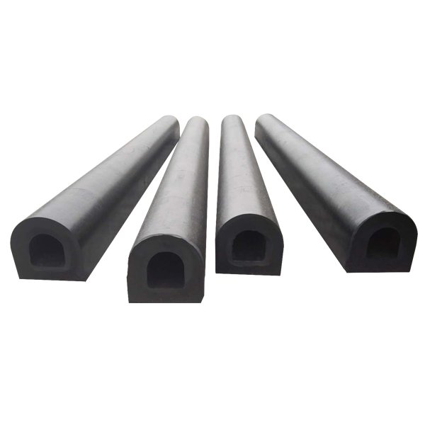 Cylindrical White Rubber Bumper Fender D Type Fender Boat Marine