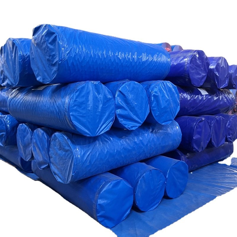 Million Poly Tarp 40x80 Pe Tarpaulin Poly Woven Waterproof Tarp Multi-purpose Double Blue Medium Duty Dry Top Poly Tarp
