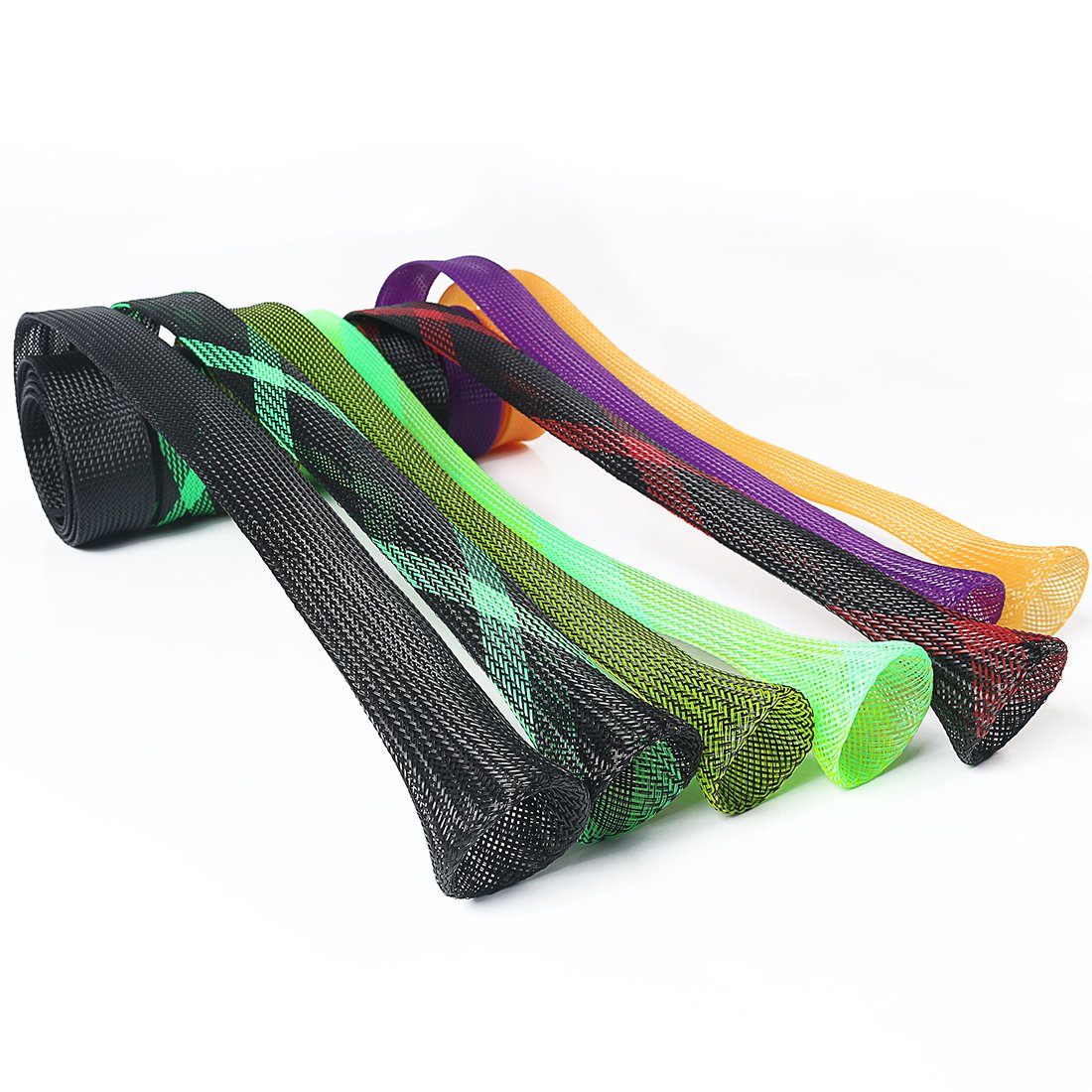 Mesh Tube Retractable Fishing Rod Guard Bag Hand Pole Lure Rod Anti-scratch Bundle Rod Bag Fishing Gear Storage Bag Cover